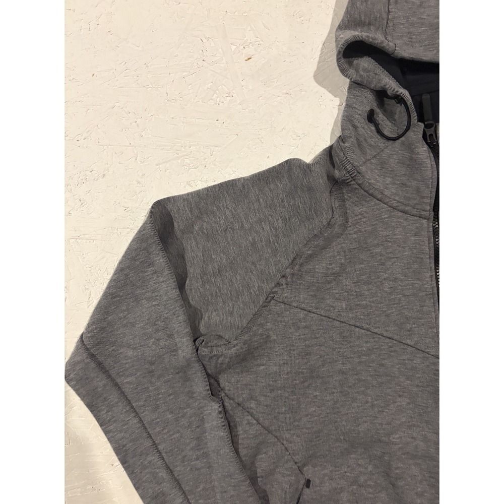 Nike Hoodie Womens XL Gray Tech Fleece Full Zip Jumper Swoosh Jacket Top 842845 - Picture 4 of 10